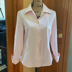 Pink Kasper Cotton Professional Dress Blouse